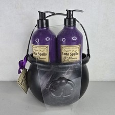 Witches Garden Love Spells And Flowers Body Wash And Lotion Set W Cauldron