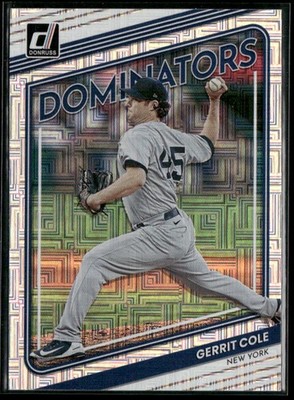 2022 Donruss #D-11 Gerrit Cole Dominators Vector