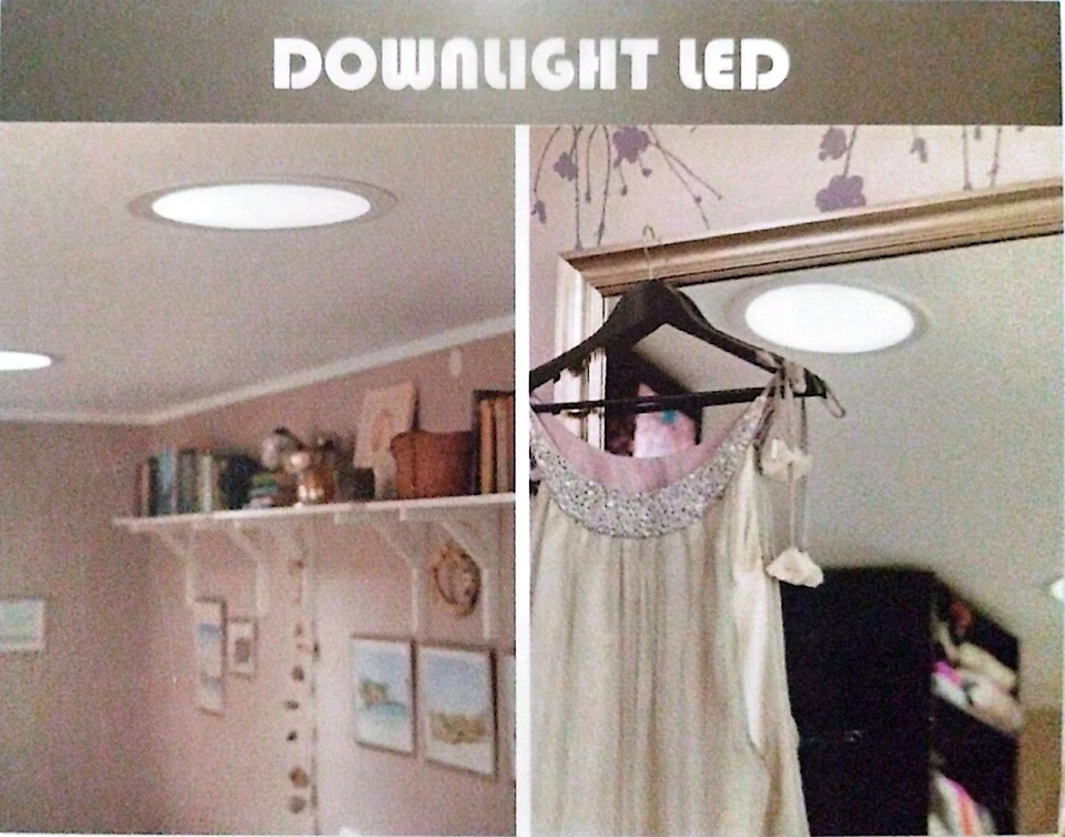 Downlight Led 18w 6000K luz fría 225 mm 120° Blanco  - Imagen 3 de 4