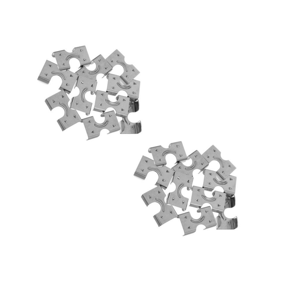 10Pcs Double Rope Clamp: Metal Heavy Duty Rope Clamps Double Wire ...