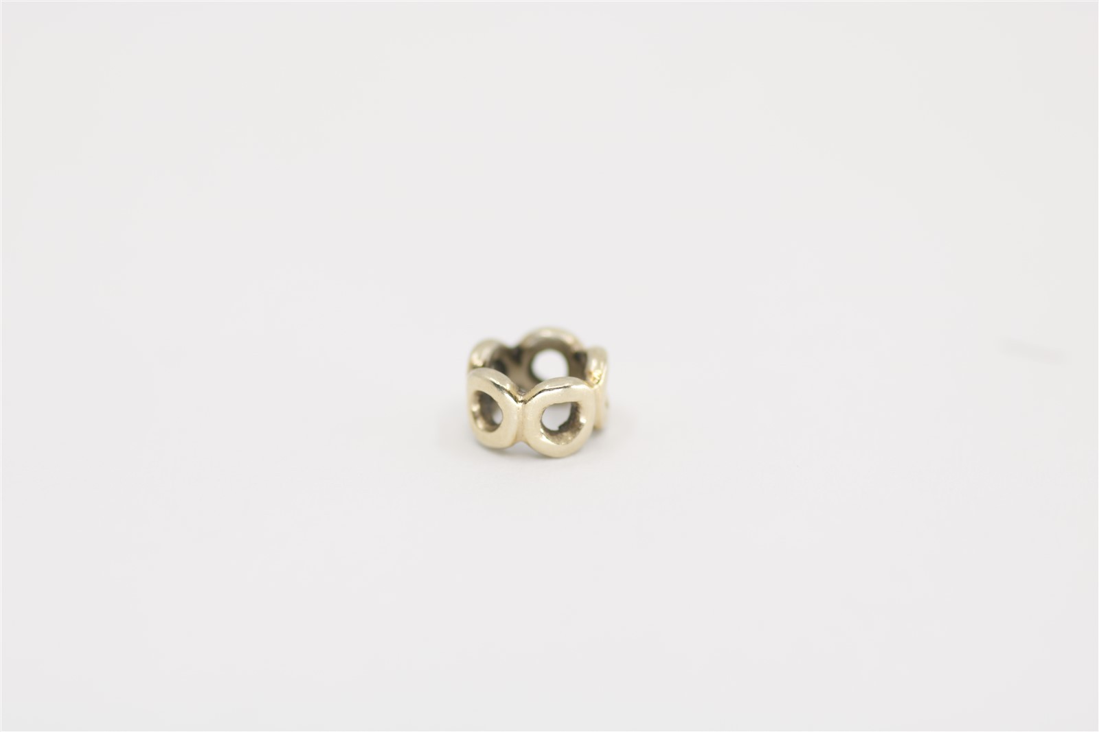Vintage 14k Yellow Gold Pandora Open Circle Spacer Charm