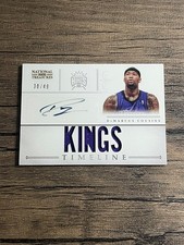 2012 National Treasures Demarcus Cousins Timeline Patch Auto /49 Game Worn