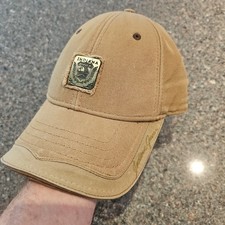 Indiana Jones Hat Cap Strap Back Tan Metal Patch Lucasfilm 100 Cotton Canvas