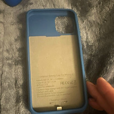 Blue Charging Battery Case Cover for Apple iPhone 6/6s