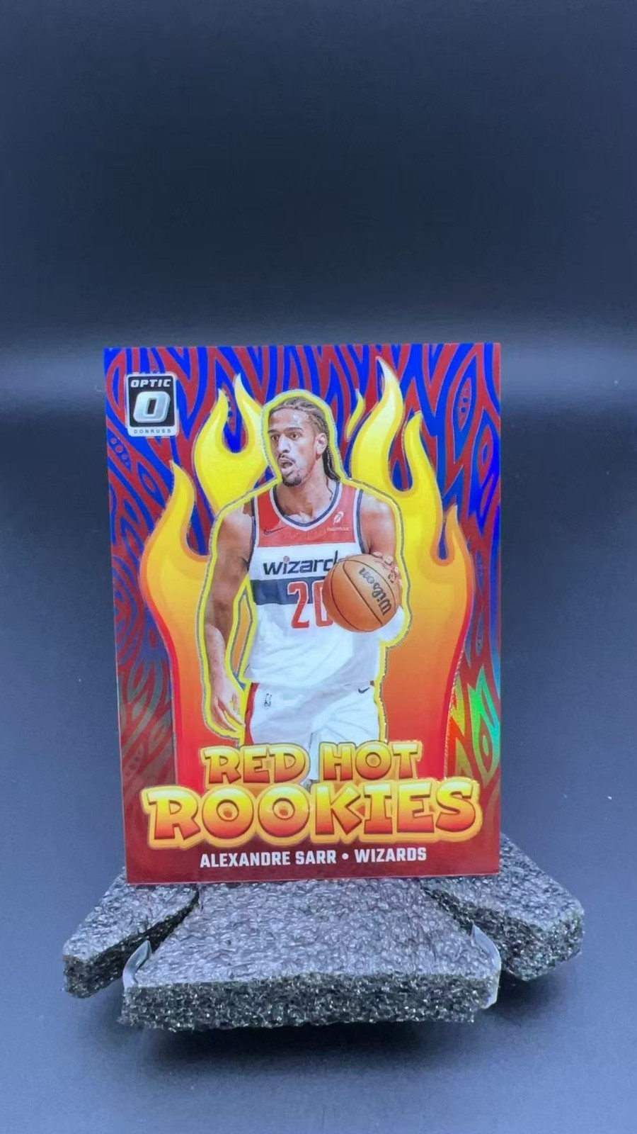 2024-25 Panini Donruss Optic Alexandre Sarr Red Hot Rookies Blue RC /49 #14759 C