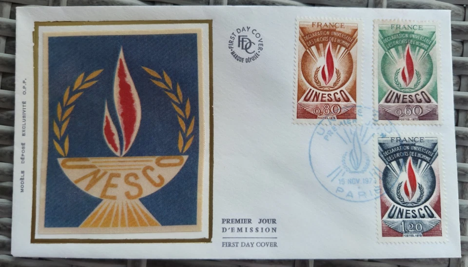 SERIE UNESCO, PARIS,FDC 1er jour 1975 - Photo 1/1
