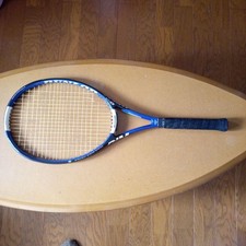 Dunlop Tennis Racket Used, Worn Grip, Frayed Strings, Light Wear