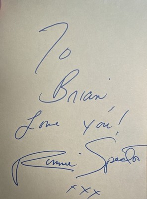 Ronnie Spector Autogrammseite handsigniert persönlich original