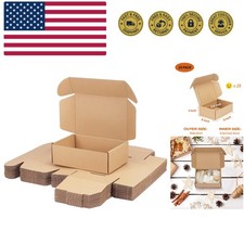 9x6x3 inch Shipping Boxes Bulk 25 Pack Brown, Tab Lock Tuck Top Mailer Boxes ...