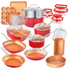 Gotham Steel 32 Pcs Pots and Pans Set Non Sti...