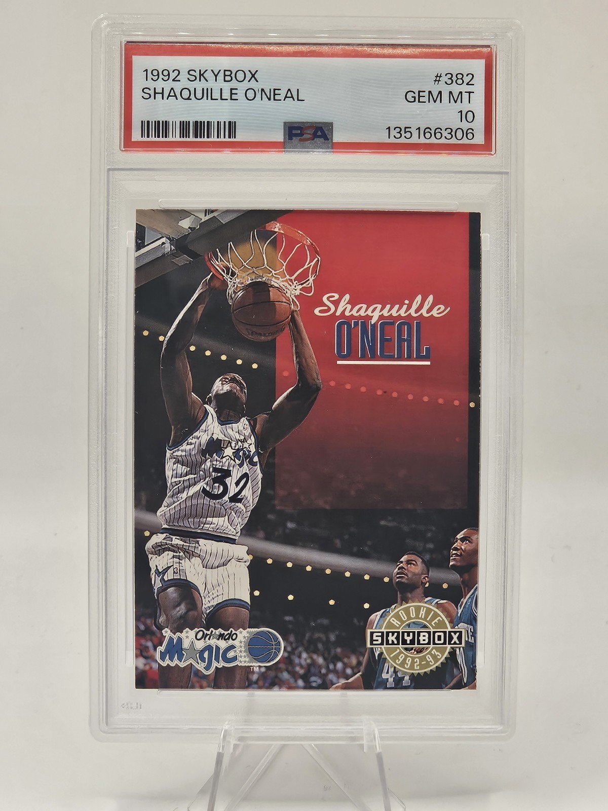 1992 Skybox #382 Shaquille O'Neal Rookie GEM MT PSA 10!