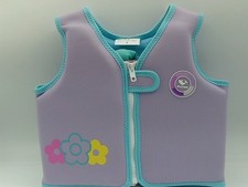 Pothu Childs Life Vest Size S Purple Flower Swim Vest
