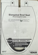 Kohler K-4636-RL-96 Cachet Elongated Toilet Seat - Biscuit