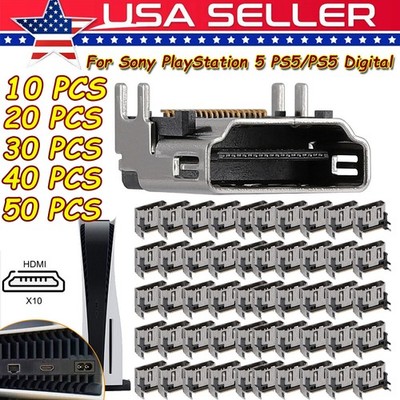 10-50X HDMI Port Connector Socket Replacement For Sony PlayStation 5 PS5 Console