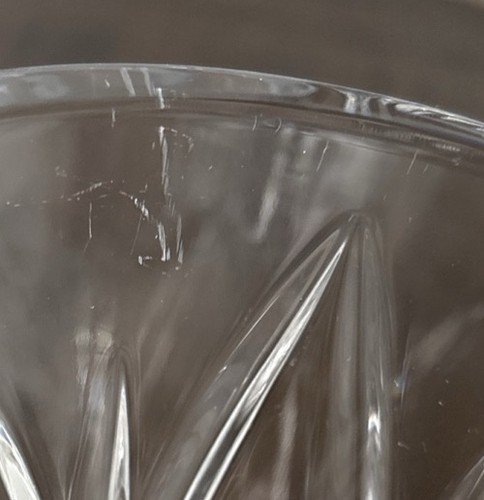 Markierte Waterford Kristall Brillantschliff Lismore Vase mit Fuß 9" x 5,5 keine Chips! - Bild 10 von 10