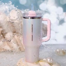 Stanley x Starbucks Quencher Tumbler Romantic Ocean Anniversary China 2025 40oz
