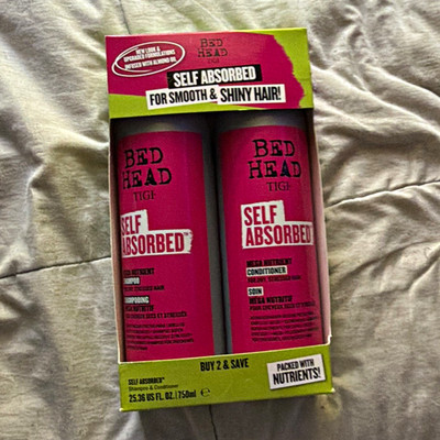 TIGI Bed Head Self Absorbed Shampoo & Conditioner Set Smooth Shine 2x25.36oz