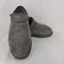 UGG ANSLEY GREY SUEDE SHEEPSKIN WOMEN'S CLASSIC SLIPPERS SIZE US 10 NEW