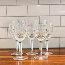 Waterford Crystal Colleen Tall Stem Claret Wine Glass Goblet | 6 1/2" | Set of 5