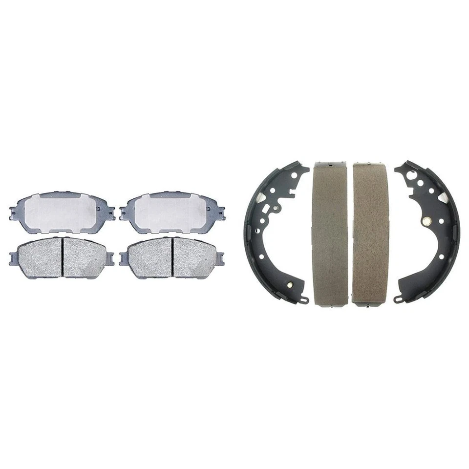 Pastillas de freno delanteras de cerámica y zapatas de freno traseras orgánicas para Toyota Tacoma 2005-2013 Foto 4 de 4