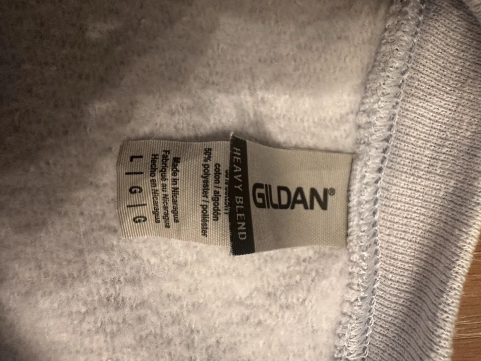 Frozen II Elements Embroidered Crewneck Sweatshirt Bleached Dyed Light Blue SZ L - Image 2 of 4