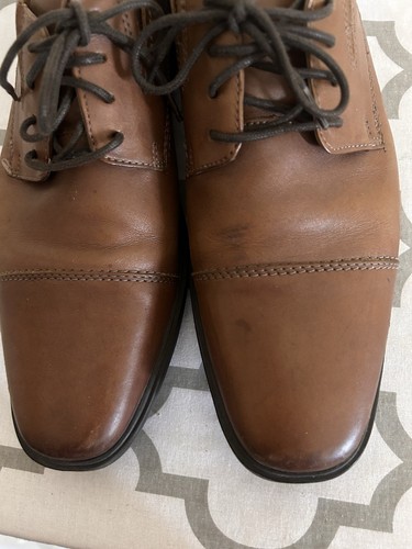 Clarks Collection Men’s Size 9.5 M Brown Leather Oxfords Dress Shoes 15770 - Picture 6 of 12