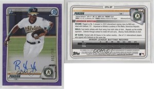 2020 Bowman Chrome Prospects Purple Refractor /250 Robert Puason #CPA-RP Auto