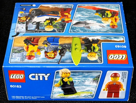 NEW SEALED! LEGO CITY 60163 COAST GUARD STARTER SET / SHARK / SURFING