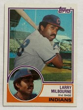 1983 Topps #91 Larry Milbourne Cleveland Indians
