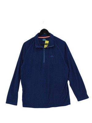 Trespass Men's Hoodie L Blue 100% Polyester Pullover