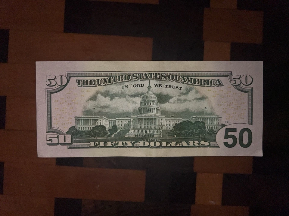 2017A Trinary Series $50 Note Fancy Serial Number - Image 2 of 2