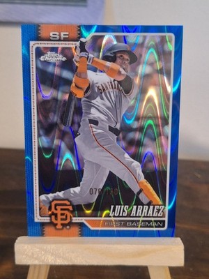 Luis Arraez 2026 Topps Chrome Blue Raywave Refractor /150 Giants/ Phillies 