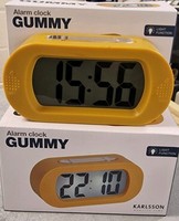 Karlsson Gummy Ochre Alarm Clock