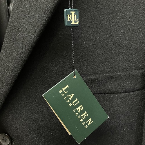 Ralph Lauren Mens Black Green Label Columbia Long Wool Cashmere Coat NEW Sz 42R - Picture 10 of 16