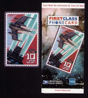 USPS Space Discovery First Class Phone Card, Unused