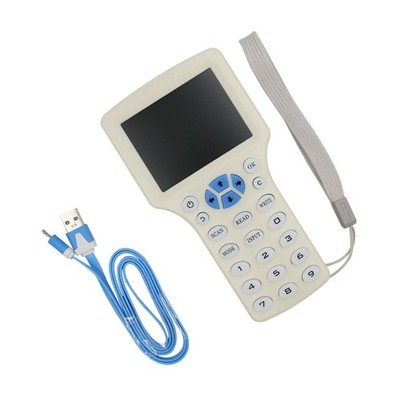 10 Frequency RFID/NFC Smart Card Reader Elevator Writer Copier IC ID Sensor