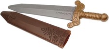 U.S. Toy: Roman Style Plastic Costume Sword 18.5" Large   Brown USTMX39 