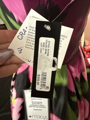 NWT- Betsy & Adam Size 2 High-Low Gown Multicolor Purple, Pink