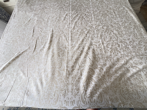Lenzuolo Pine Cone Hill King Flat LENZUOLA FINE 100% COTONE damascato marrone chiaro LUSSO biancheria da letto - Foto 4 di 5