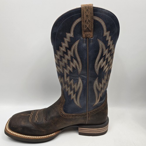 Ariat Mens Boots Size 10.5D Square Toe Tycoon Bar Top Brown Arizona Sky 10014053 - Picture 6 of 17