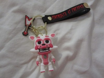 Five Nights at Freddys Keychain Silicone Wristlet Bracelet Funtime Foxy Guitar