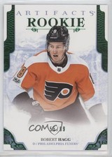 2017-18 Upper Deck Artifacts Rookie Redemptions Emerald 56/99 Robert Hagg 0f2