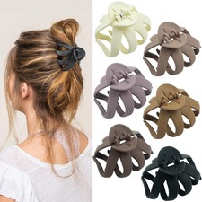 2.8 Inch Medium Octopus Hair Clips for Women, 1 Count Pack of 6 , Neutral-B