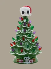 The Nightmare Before Christmas Jack Skellington Light Up Ceramic Tree LED New