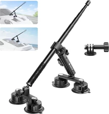 Suction Cup Car Mount Kit Car Selfie Stick for Insta360 X5 Go pro Action Camera