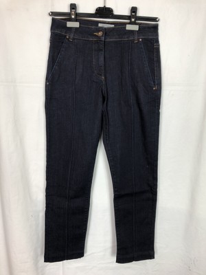 Great Plains Damen Hose Snoozy Top Stitch Straight Jeans, Blau, EU XS UK 8