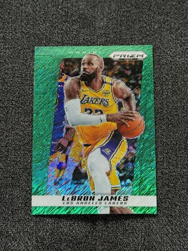 2024-25 Panini Prizm Deca LeBron James Green Shimmer 3/12 SSP FOTL #198 Rare