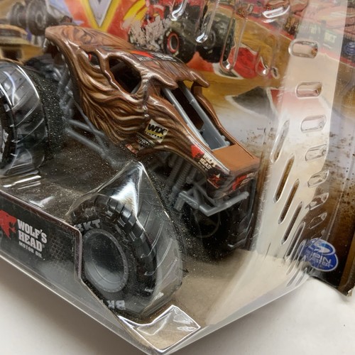 Hot Wheels Monster Jam Trucks 1/64 Scale Kraken Wolfs Head 2 Pack Cars Series 21 - Afbeelding 10 van 11