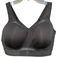 Champion Sports Bra Black Molded High Support Adjustable Straps Medium Estimate