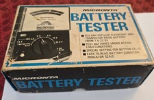 Vintage Micronta Battery Tester 22-030A - with manual box - WORKS B